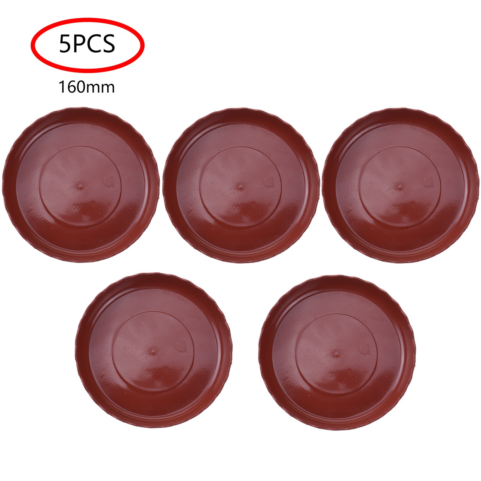 5Pcs Plastic Round Plastic Flower Pot Tray Home Garden Gear Shaped Edge Water Tray Flower Pot Base Planter Tray Potting Tray