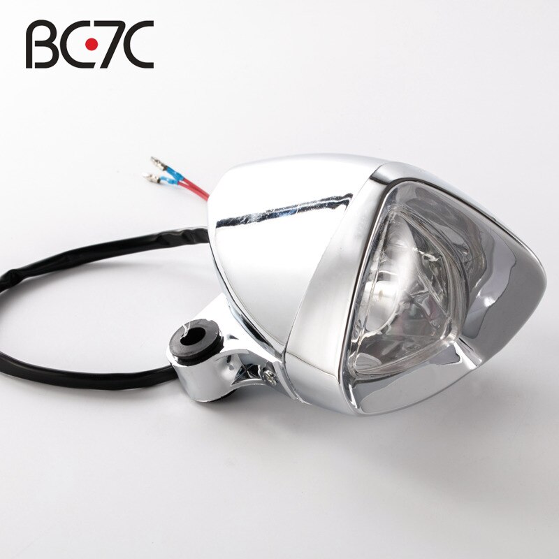 Motorcycle Retro Led Small Fog Headlight Modified Triangle Spotlight For Harley Honda Suzuki: Default Title