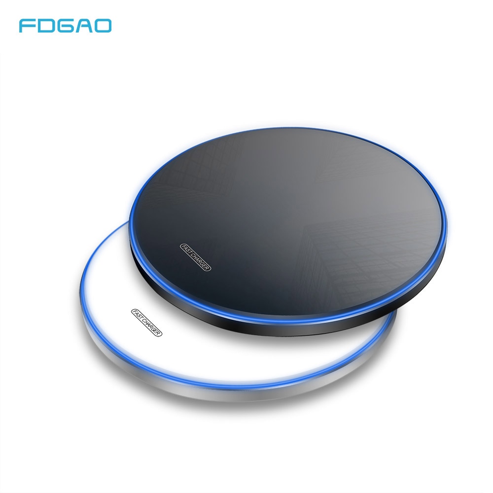 FDGAO 15W Qi Wireless Charger For Samsung S20 S10 Type C USB Induction Charging Pad Fast Charge For iPhone 11 Pro X XS Max XR 8