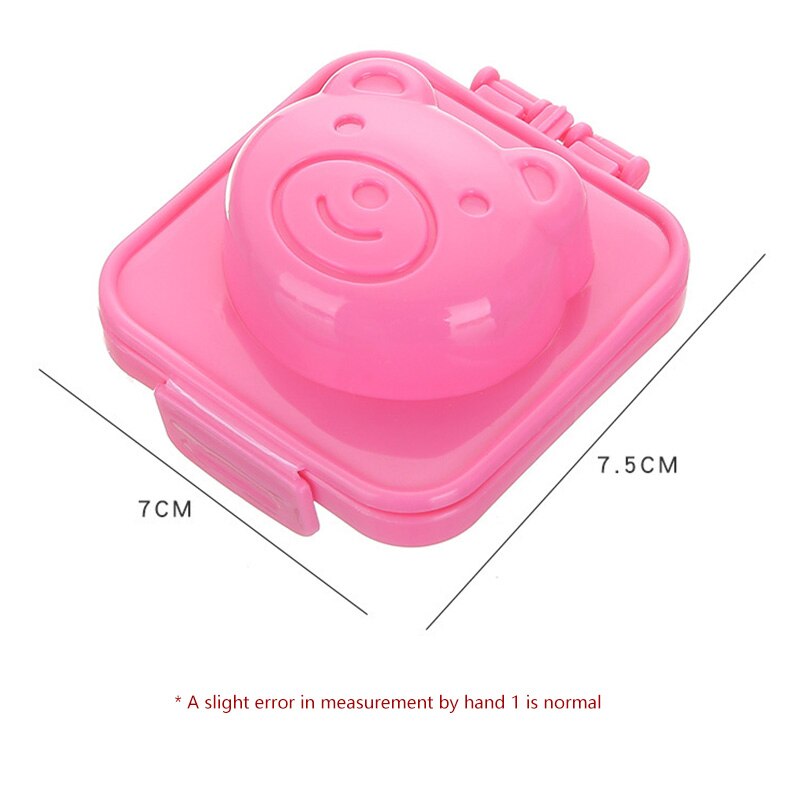 6Pcs / Lot Egg Boiled Mold Cute Cartoon 3D Egg Ring Mold Bento Maker Cutter Decorating Egg Tool Kitchen Home Accessories