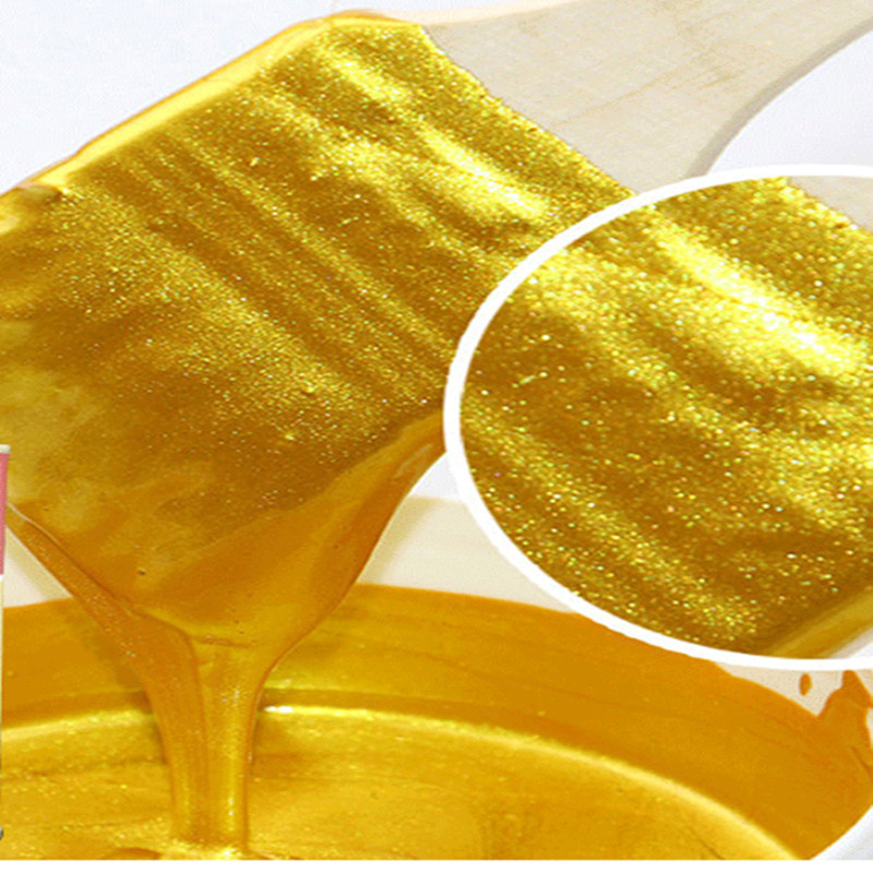 100G/1Kg Stamping Heldere Gouden Verf, Metalen Lak, Hout Verf, smaakloos Water Gebaseerde Verf, Kan Worden Toegepast Op Elk Oppervlak
