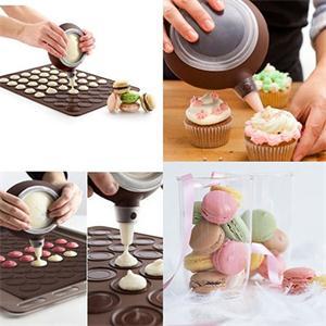 Fai da te 30 fori silicone Macaron Macaron pasticceria forno teglia stampo piastra stampo stampo teglia da forno utilità