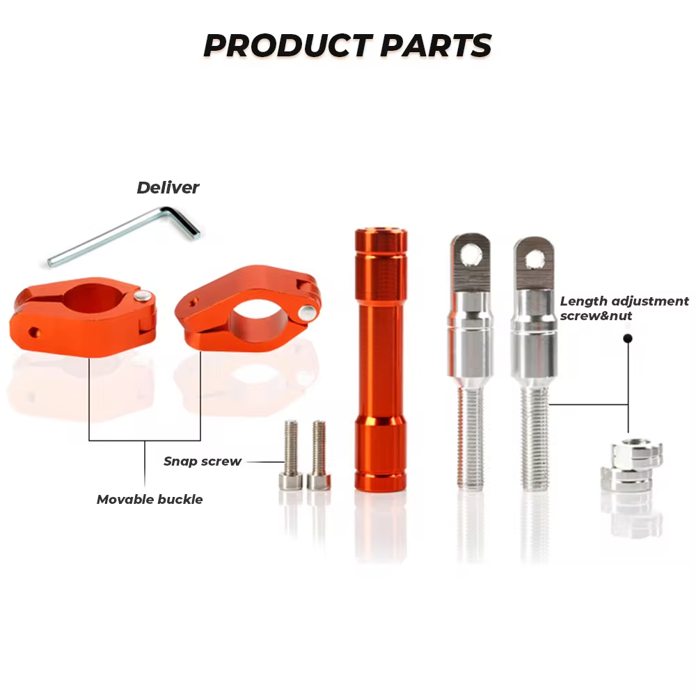 Motorfiets Stuur Handgreep Verstelbare Lat Balans Beugel Regulator Stuurwiel Versterking 22mm Vervanging