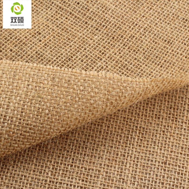 ShuanShuo 4040 # Jute Stof Sack Linnen Doek Voor DIY Hand Werk, Opbergzakken Kerstdecoratie 160*50 cm