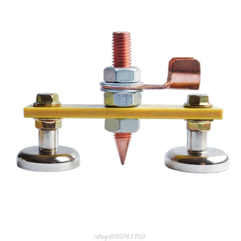 Strong Magnetic Ground Clamp Connector with Conductive Rod Stud for Welding Machine Auto Bodywork Repair Tools N04 20: C
