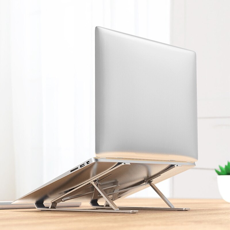 Laptop Stand, Multi-Angle Adjustable Aluminum Notebook Stand, Foldable Non-Slip