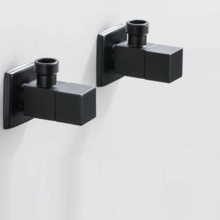 Winkel Ventil Wasser Regelventil Brus Gold Ecke Ventil Schlecht Wasserhahn Wasser Ventil 1/2*1/2 Edelstahl Schwarz Winkel ventile