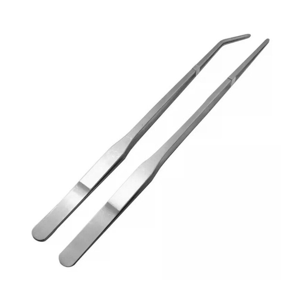 2 stück edelstahl-futterclips für reptilienfutter (silber)