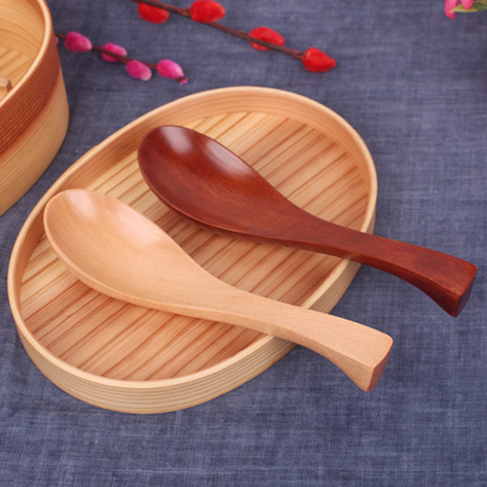 Fait à la main Naturel Durable De Style Japonais Gadget de Cuisine Soupe En Bois de Cuillère de Table