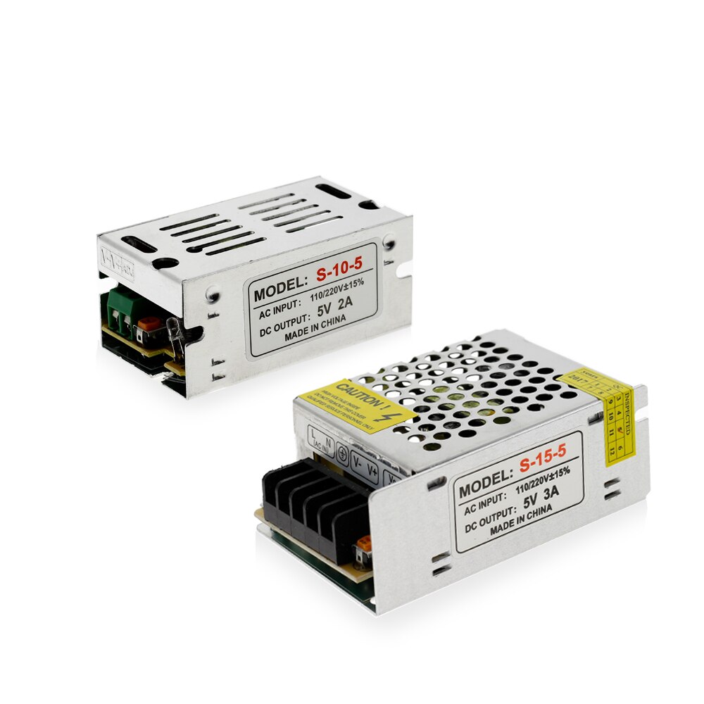 Lystransformatorer  dc5v 2a / 3a / 5a / 10a / 20a / 40a /60a / 70a strømforsyning til  ws2812b sk6812 led strip.