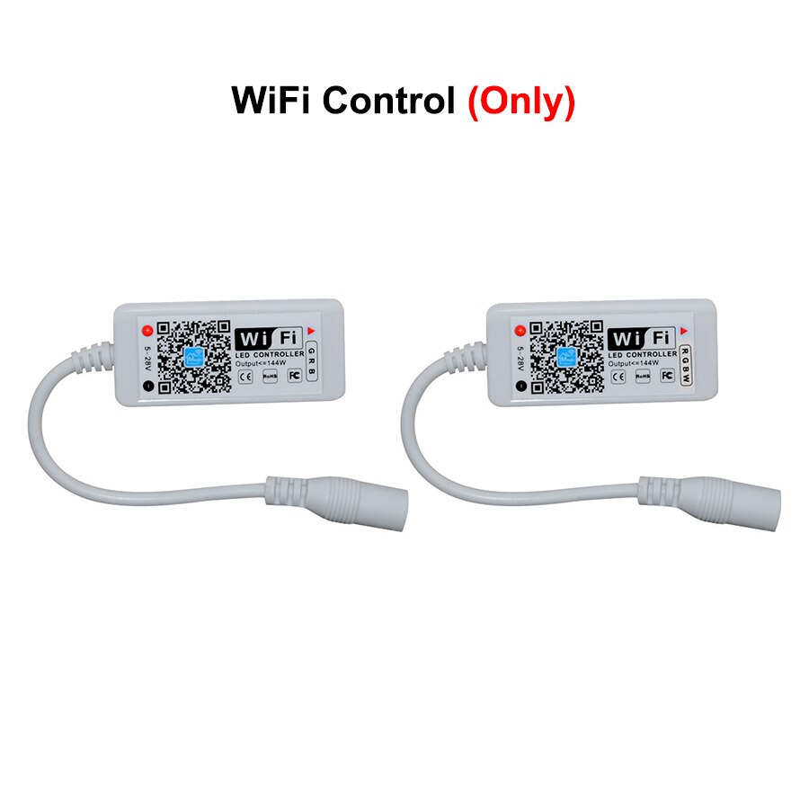 DC12V Mini Smart RGB RGBW WiFi Music LED Controller 21Key RF Remote Control For RGB RGBW LED Strip Lights With IOS Android APP