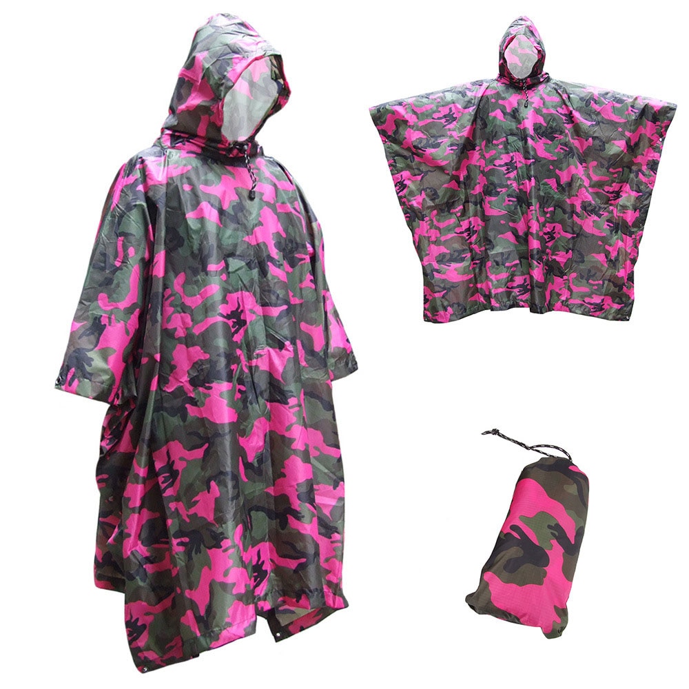 Giacca impermeabile impermeabile Poncho pioggia con cappuccio 3 in 1 per uomo donna adulto moto Poncho pioggia tenda da esterno stuoia da Picnic