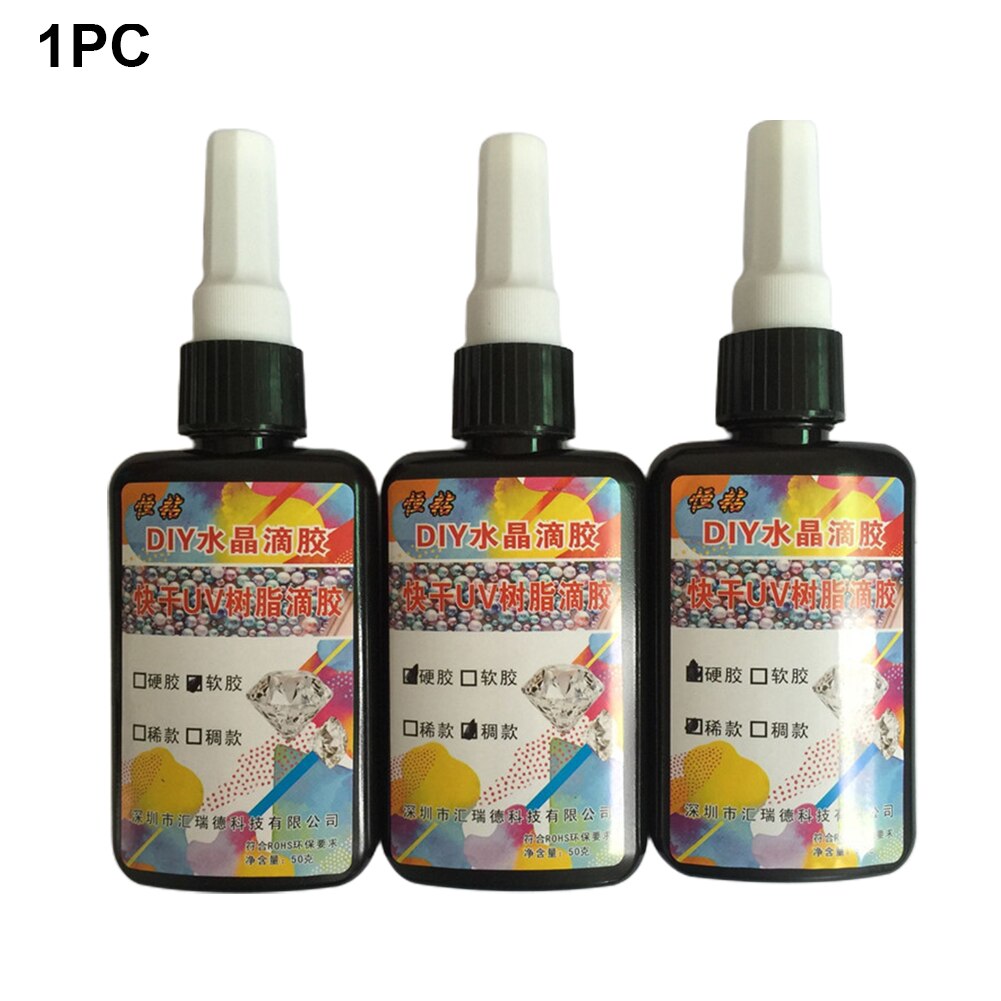 50g Ultraviolet Curing Epoxy Resin Casting Sunlight Activated Jewelry Making Multifunction Craft Decoration For DIY Adhesives