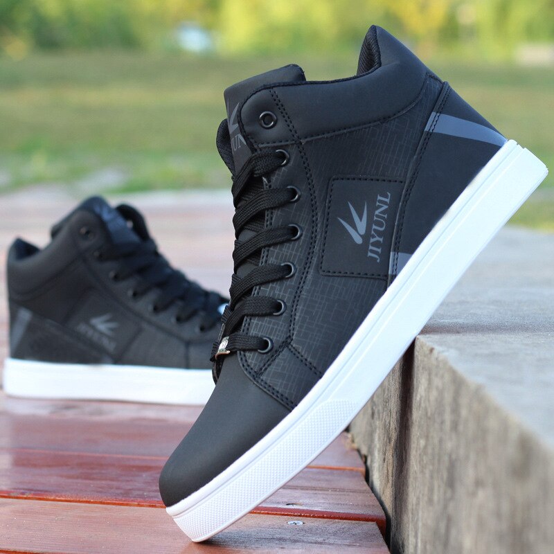 Høy topp joggesko for menn tilfeldig skateboarding sko sportssko pustende hip hop walking sko street sko chaussure homme-in
