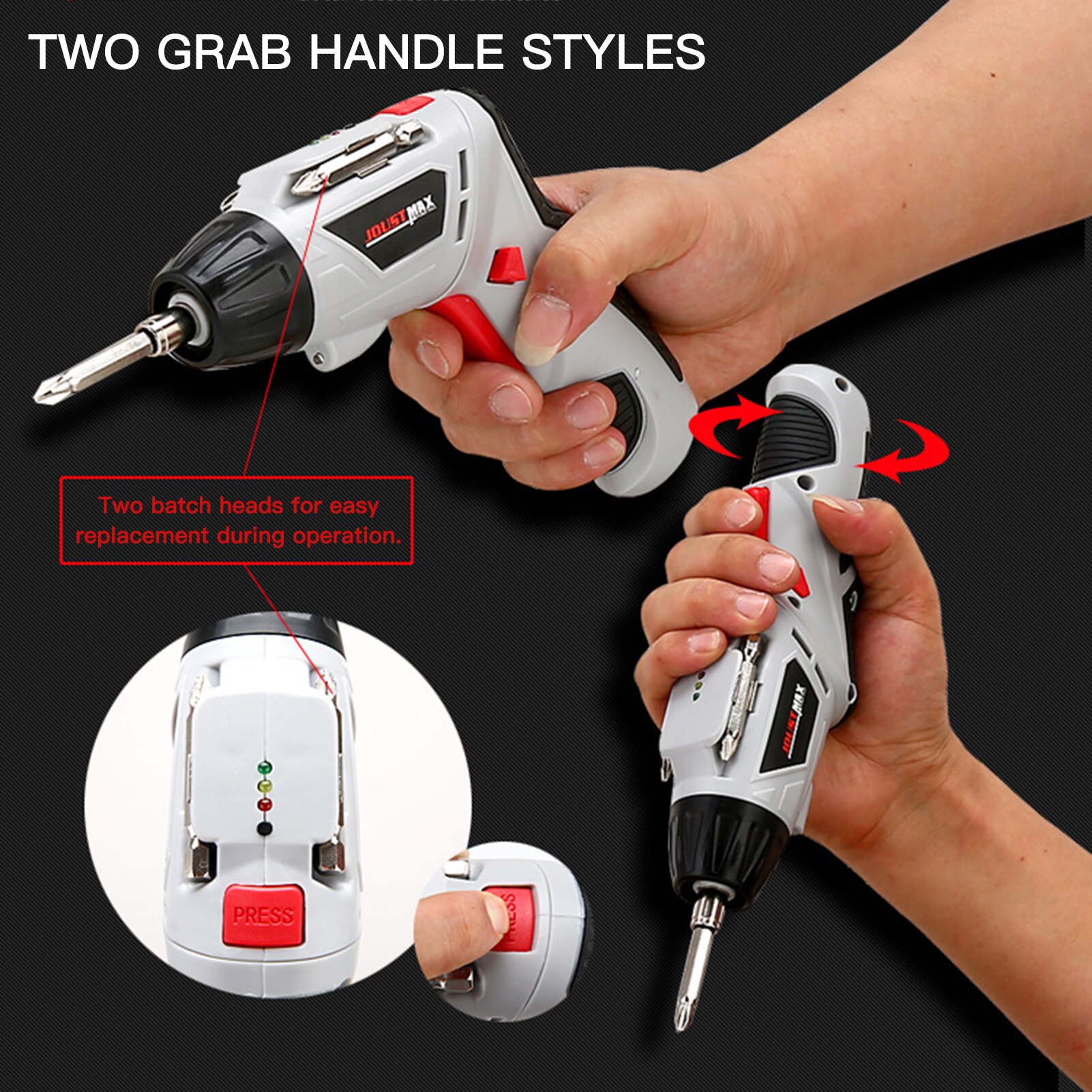4.8V Electric Screwdriver Multifunctional Rechargeable Hand Drill Electric Screwdriver Set Electric Tools Power Electric Tools