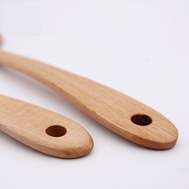 Natural beech wood Kitchen Utensil Tools Spatula Scoop Frying Fish Slice Shovel cooking Accessory