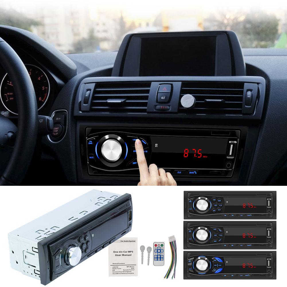 1 DIN Car Mp3 Player Stereo Remote Control Digital Bluetooth Audio Music Stereo Car Radio Multimedia Player USB/SD/AUX-IN