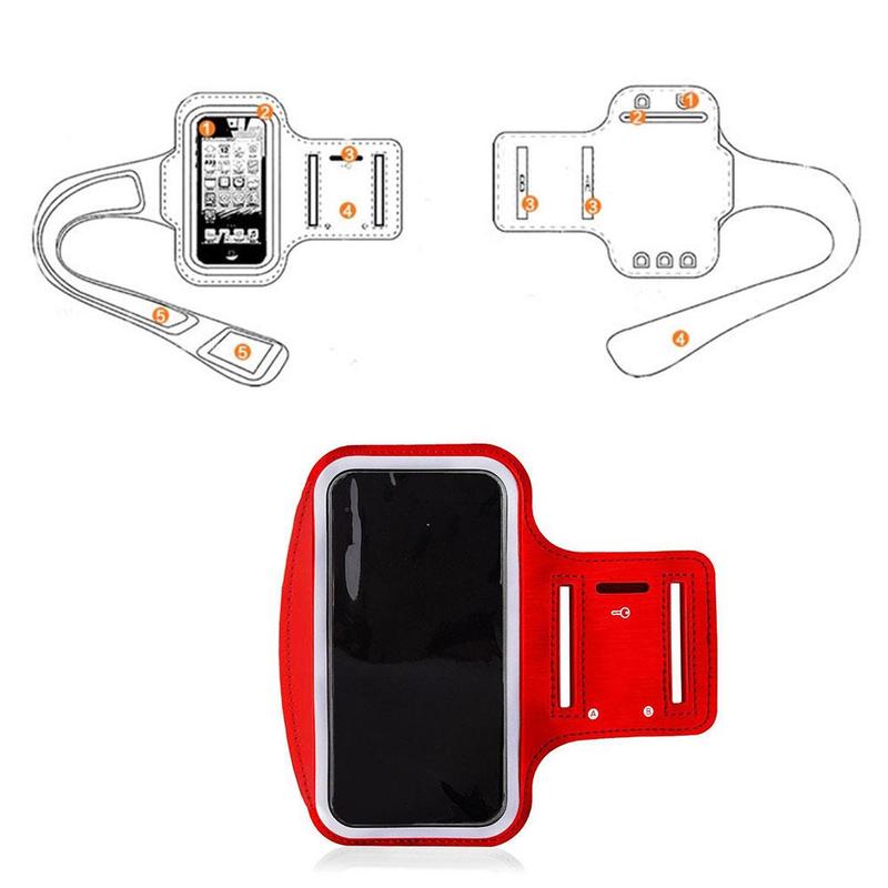 Outdoor Sports Arm Bag Running Fitness Wrist Bag 4 Inch Mobile Arm Arm Cycling Phone 6 Strap To Bag Portable Universal R8L3