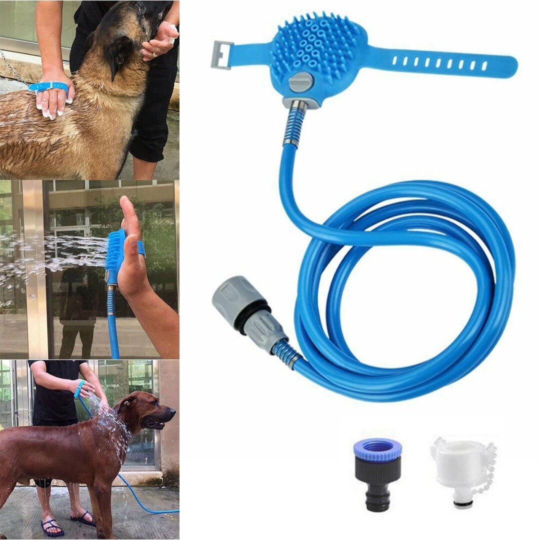 Shower Spray Adjustable Length For Dog Bathing Comfortable Massager Shower Tool Cleaning Washing Bath Sprayers