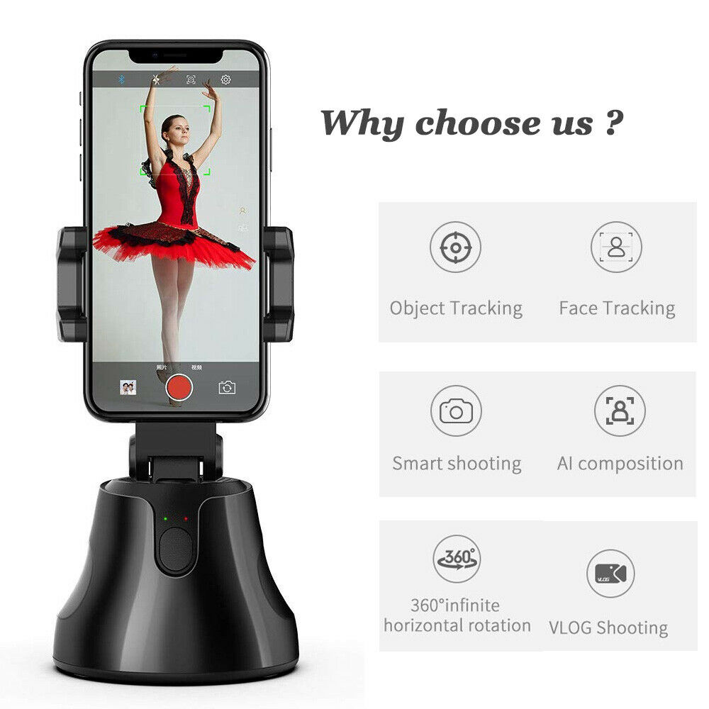 Selfie Stock 360 ° Drehung Auto Gesicht &Ampere; Objekt Verfolgung Clever Schießen Kamera Telefon Montieren 360 ° praktisch selfie stehen