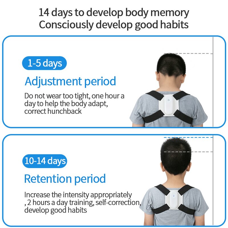 Smart Back Posture Correction Device Adjustable Back Smart Shoulder Support Belt Training Belt Spine Correction Back