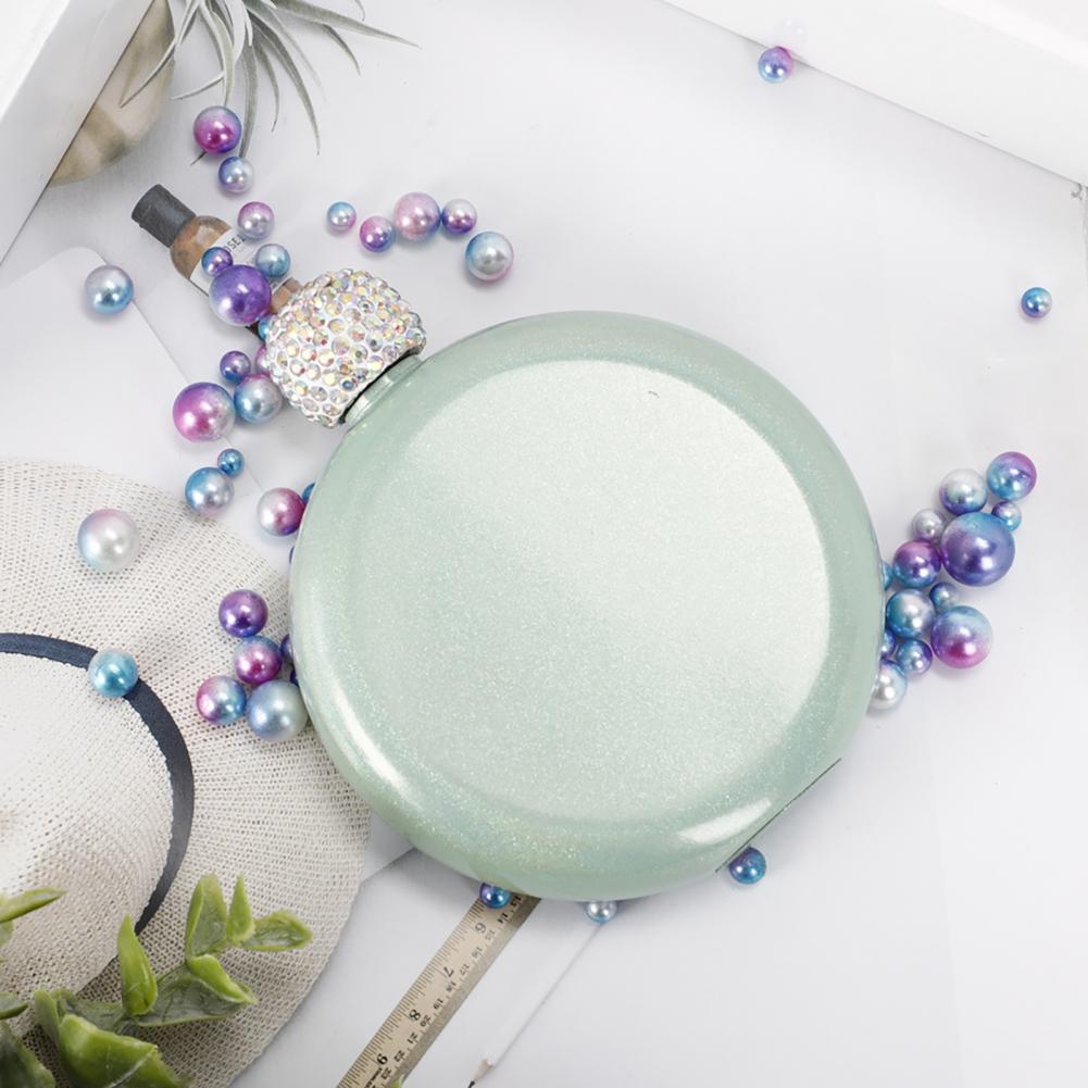 Liquor Flask Shiny Faux Crystal Lid Alcohol Flask Effective Flask Anti Travel Bottle Alcohol Hip Flask