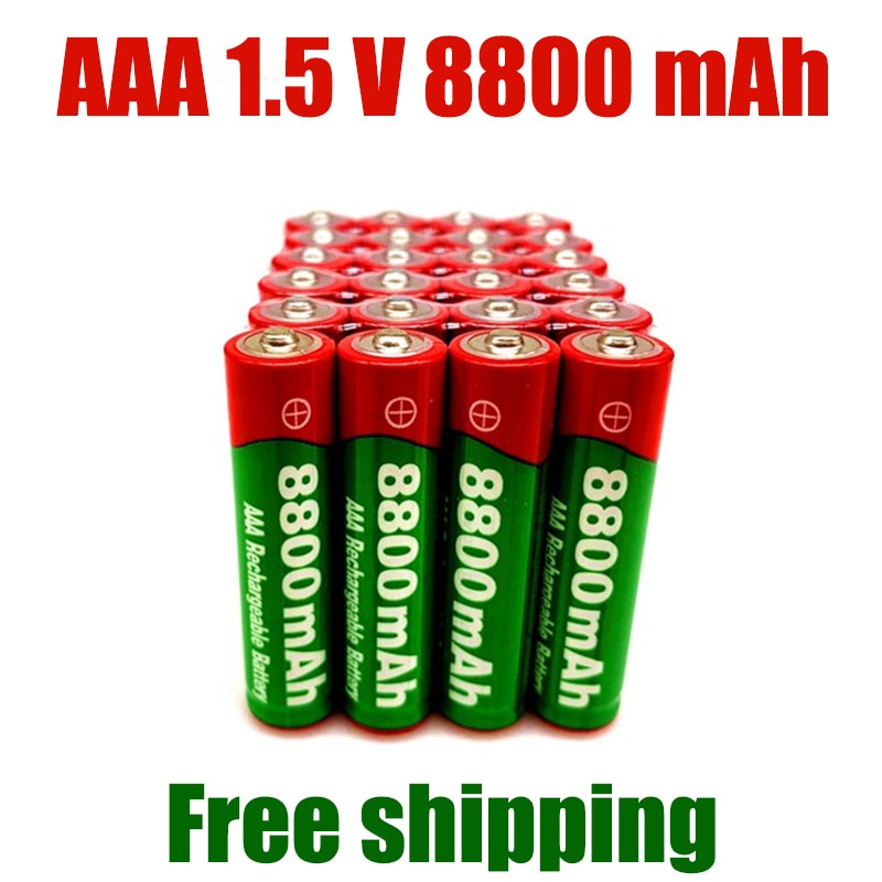 1.5v aaa uppladdningsbart batteri 8800 mah aaa 1.5v alkaliskt uppladdningsbart batteri för led -leksak  mp3 vänta