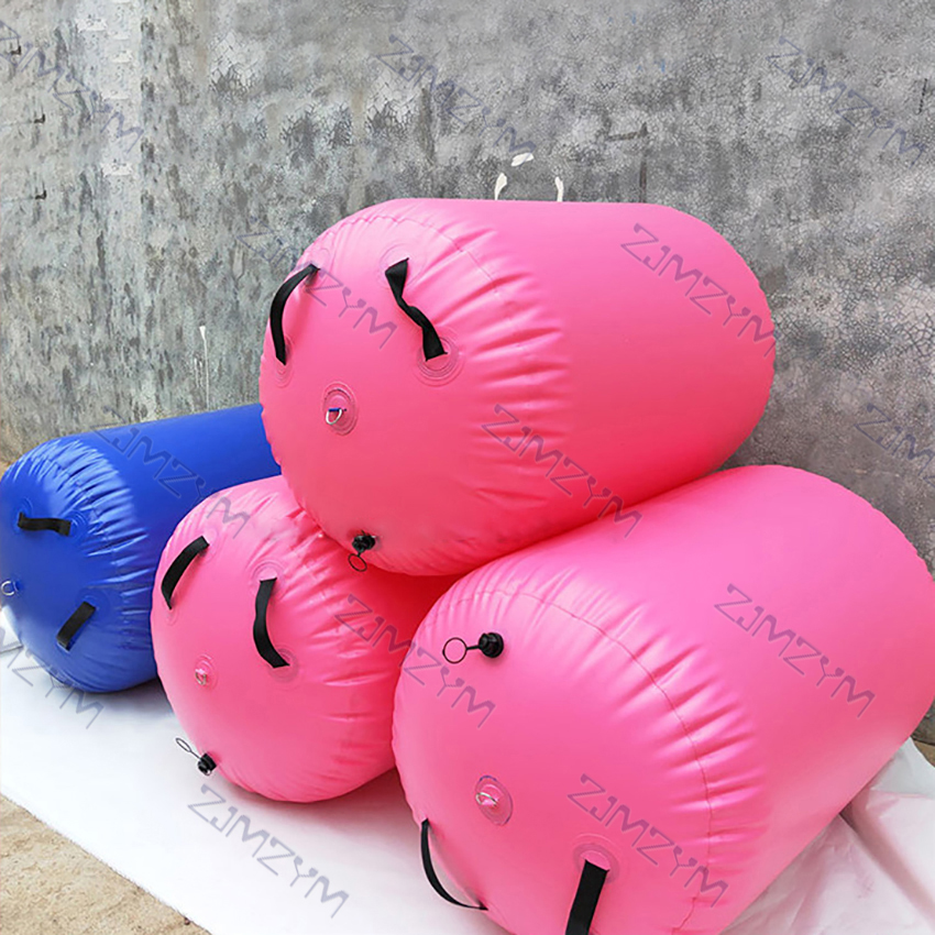 100x85cm Inflatable Air Roll Portable Gymnastics Cylinder Training Sport Fitness Air Mat Roller Barrel Airtrack Yoga Exercise