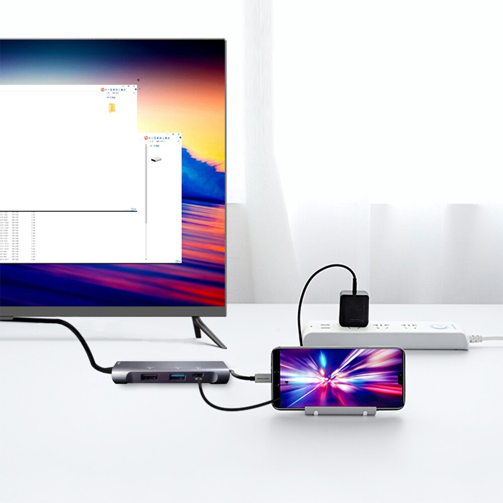 Telefon Adapter für Samsung S9 Plus Hinweis 9 Dex Kabel USB C zu HDMI Adapter für Macbook Typ C Hub für Huawei Kamerad P20 Profi