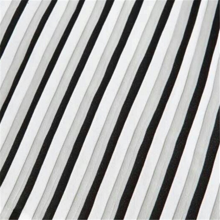 Sort hvid flæser plisseret chiffon stof solid kjole tøj materialer ,150 cmx 100cm