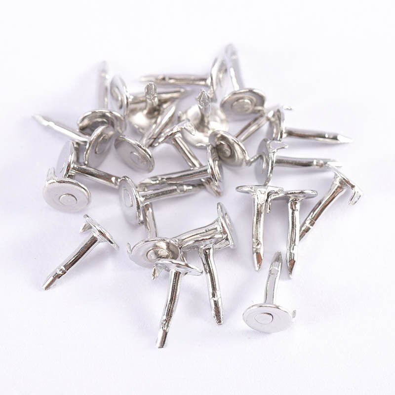 Broche fermoir papillon en cuivre 20/50 pièces, porte-Badge, bouchon arrière, bricolage, Base de bijoux: Rhodium Pins / 20 sets
