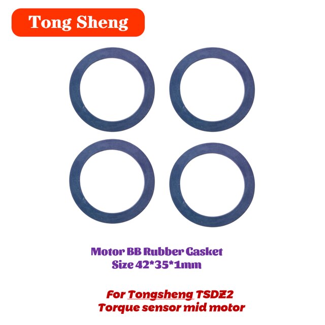 Tongsheng Mid Drive Motor Torque Sensor TSDZ2 Electric Bicycle Ebike Conversion Kit Fixed Screw Seal Parts Accessories: BB 1mm Soft gasket