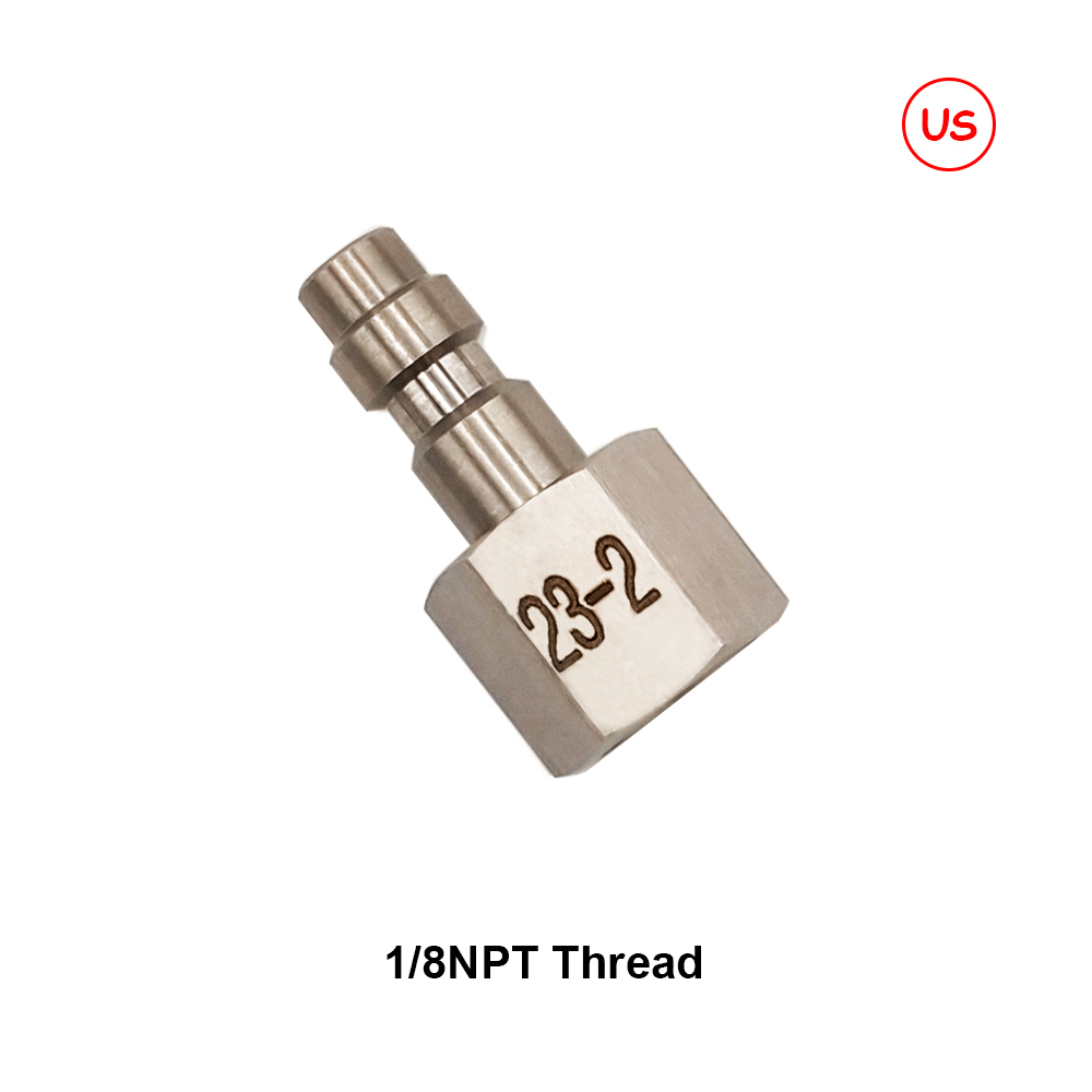 HPA Foster 1/8NPT M10 filetage (US), prise mâle 22-2,23-2, prise femelle 2202,2302 adaptateur de coupleur à déconnexion rapide: Transparent