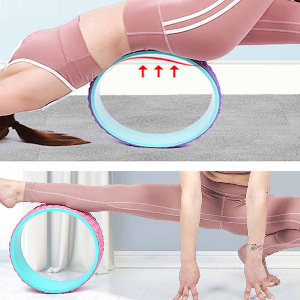 Yoga Wheel - 8mm Thick - 3D Massage Points - Back Training - TPE Material