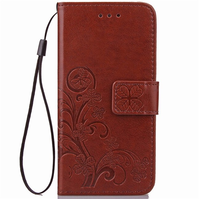 Cover Huawei Y5 II Case Silicone Leather Flip Wallet Case For Huawei Y5 II / Y5 2 Cover Huawei Honor 5A LYO-L21 CUN L21 U29 Case: W-Brown