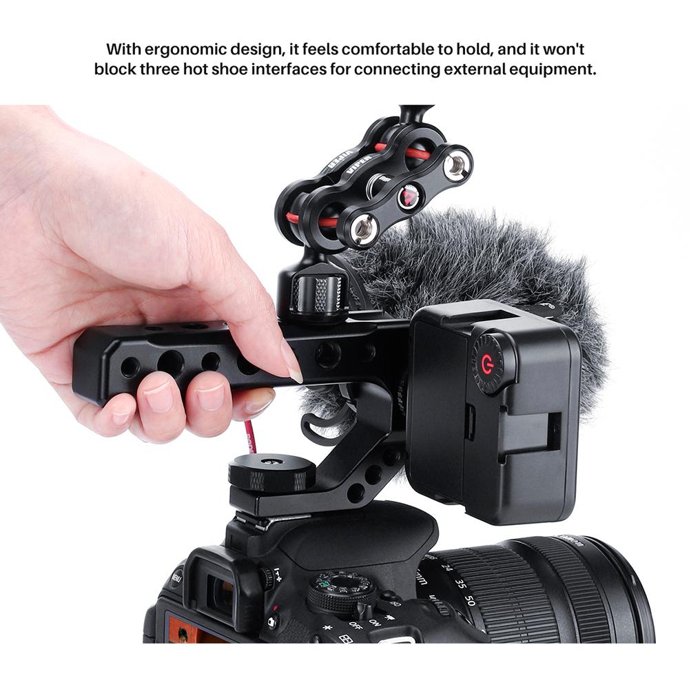 TWISTER.CK R005 DSLR Camera Hot Shoe Mount up Handle Rig per Sony A1000 A2000 serie panasonic GH5 GH5S