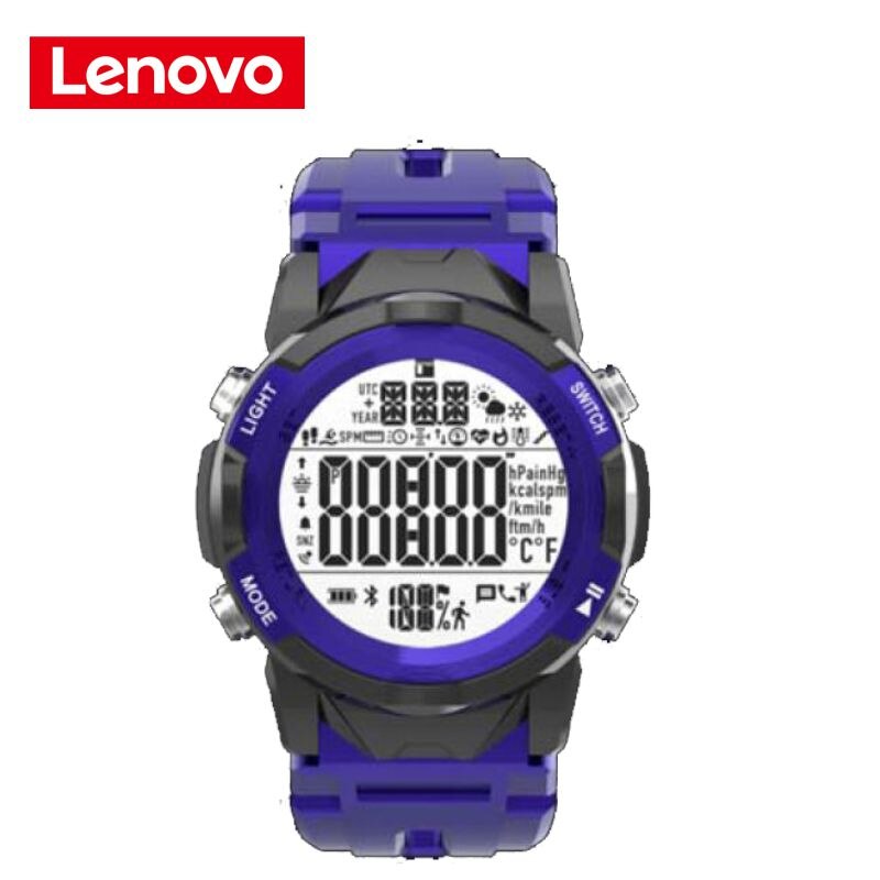 Lenovo C2 Smart Watch Fitness Tracker Band Calorie Pedometer Sleep Monitor Heart Rate Call Tips: Blue