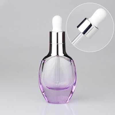 30ml Rohre Tropfer Flasche Aromatherapie Flüssigkeit für Ätherisches Reise Bunte Rose Gold Massage Öl Pipette Nachfüllbare Flaschen: licht lila
