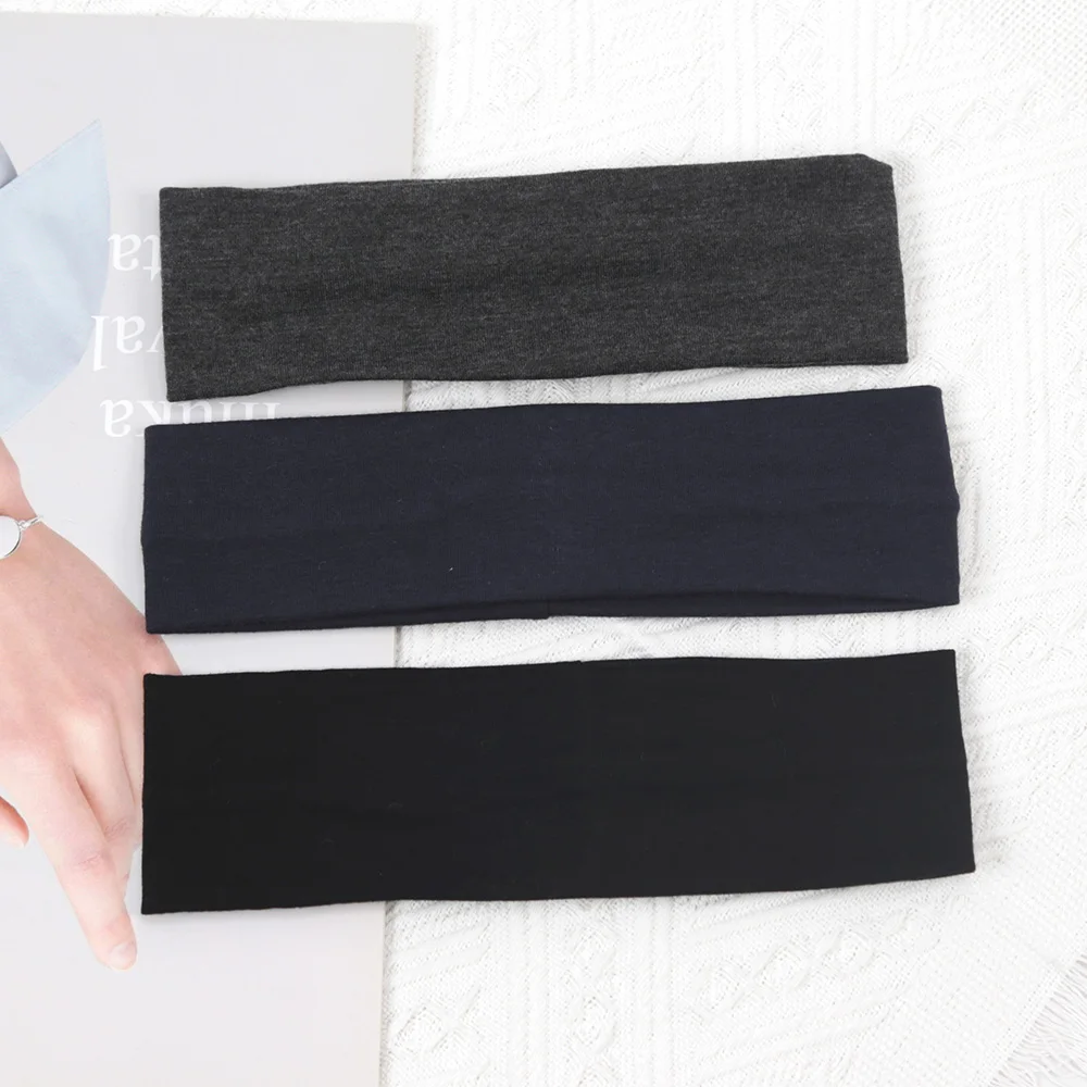 Diademas deportivas de para mujer, bandas elásticas para el cabello para correr, Fitness, Yoga, accesorios para el cabello de maquillaje elásticos, 3 uds.: Rojo