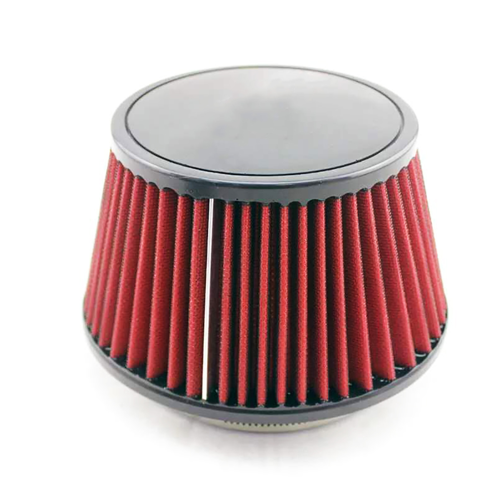 Filtro de aire de 115mm para entrada de coche, filtro de aire con cabeza de seta modificado reutilizable, accesorios para coche de estilo Universal, rojo y azul