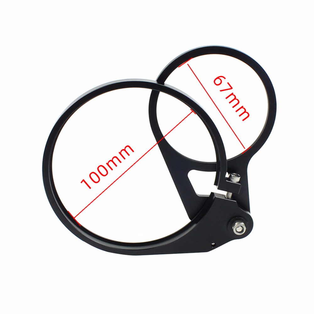 BGNing – filetage M67, 67mm, 100mm, M52 à 52mm, Macro-objectif pivotant, adaptateur de montage, pince SLR, filtre de plongée pour DSLR, boîtier étanche: Black M67 to 100mm