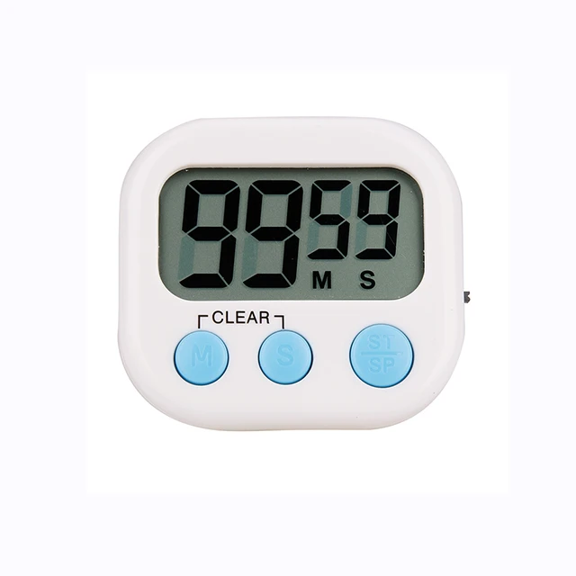 LED-tellerweergave Wekker Handmatig Elektronisch aftellen Sport Magnetische digitale timer Keuken Koken Douche Studie Stopwatch: Bundle2