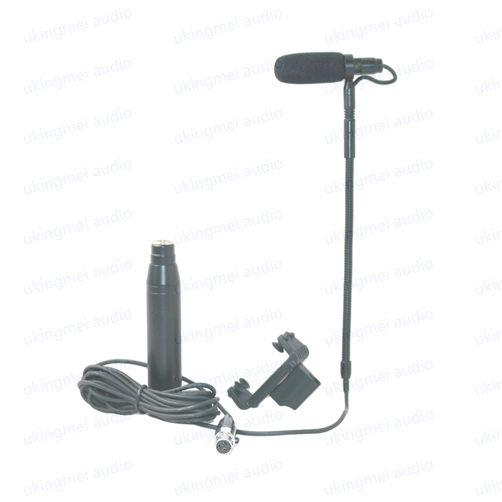 Musical Instrument Microphones with XLR 48V Adapter for Saxophone Violin Guitar Performance Instrument Stage Performance