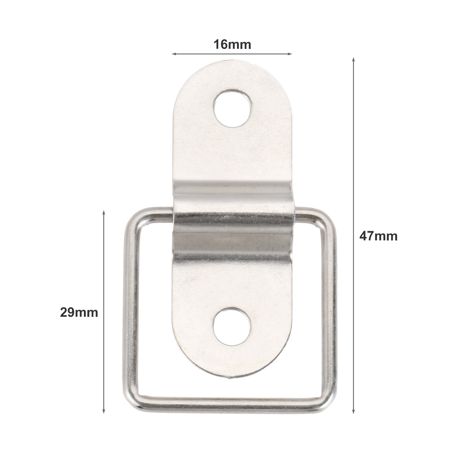 10/5 PCS D-Ring Tie Down Metal D-Rings Trailer Drawer Cabinet Rectangle Handle D Ring Mounting Plate for Car Truck Bed Cargo