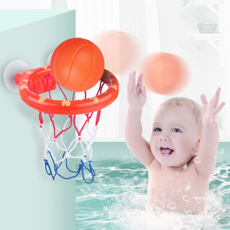 Kinderen Baden Plastic Speelgoed Shooting Games Speelgoed Baden Mini Basketbal Speelgoed Set Baby Badkamer Basketbal Doos