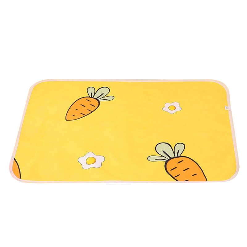70x50cm Portable Baby Changing Pad Waterproof Reusable Diaper Changing Mat Mattress Infants Floor Play Cushion Mat Boys Girls: carrot