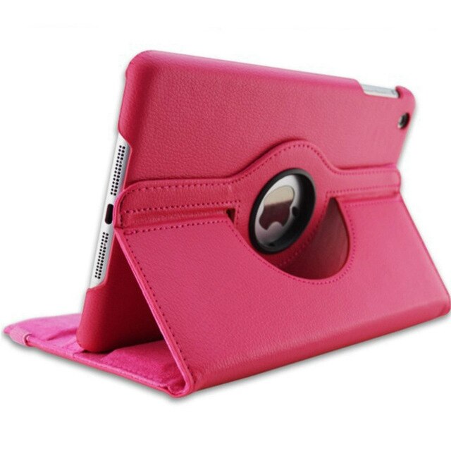 PU skórzane etui do Samsung Galaxy Tab A 8.0 2017 360 stopni obracanie pokrywa dla SM-T380 SM-T385 T380 T385 8.0 cal Case + film + długopis: rose