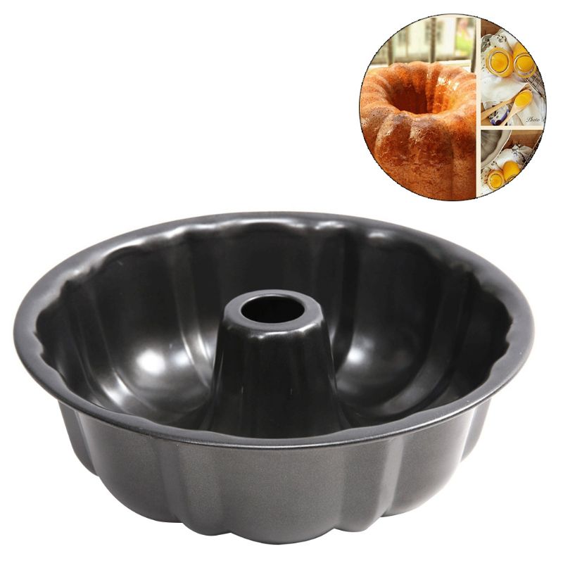 Keeping Silicone Fluted Cake Pan - Round Deep Bundt Baking Mold - Nonstick Bakeware, Pumpkin Shape Cake moulds jello pan