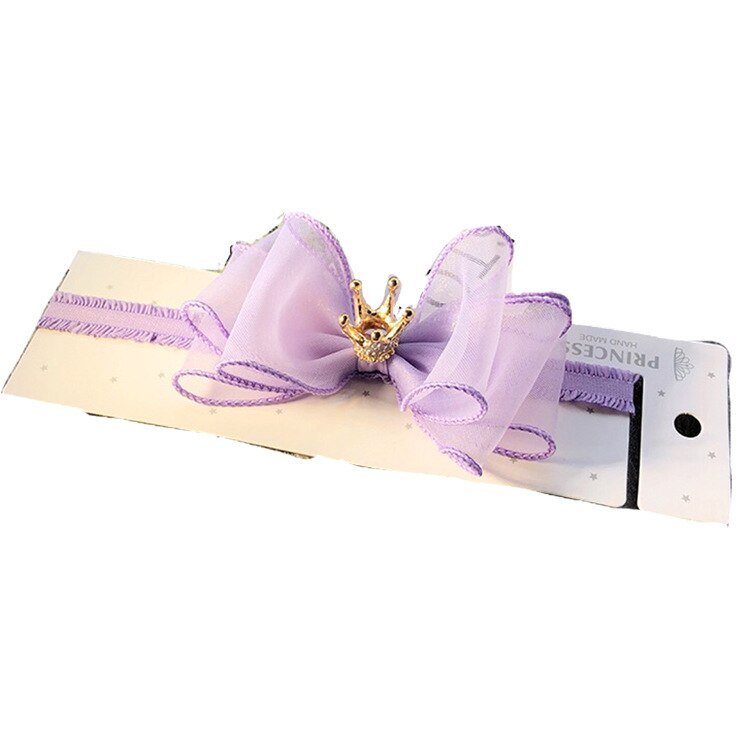 Bebê meninas bowknot coroa bandana laço elástico princesa faixa de cabelo moda novo estilo crianças acessórios para o cabelo
