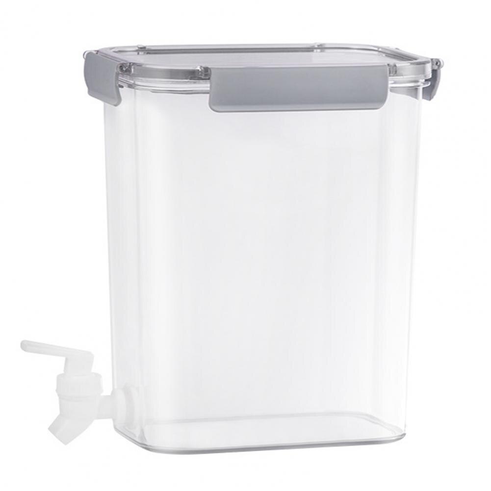 3.5L 4.5L Cold Kettle Large Capacity Multipurpose PET Faucet Lemonade Jug for Kitchen : Grey 4.5L